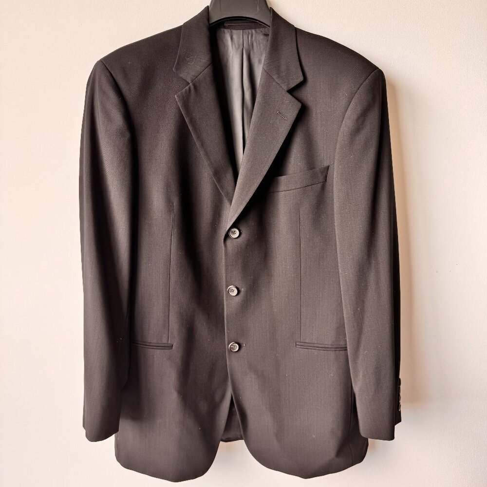 Hugo Boss Einstein/Sigma Virgin Wool Sport Coat Blazer Black